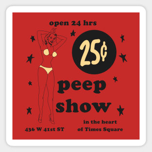 25 Cent Peep Show Sticker